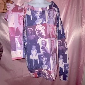 MARILYN MONROE TIE DYE SWEATSHIRT